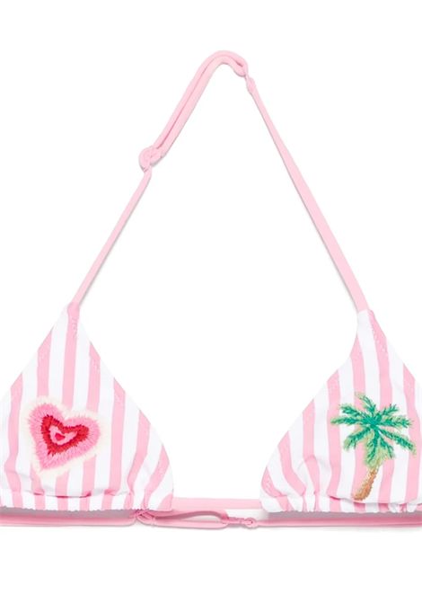 Costume con ricamo SAINT BARTH | HOL0001 HOLLY04202H STRIPES V21 HEART PATCH